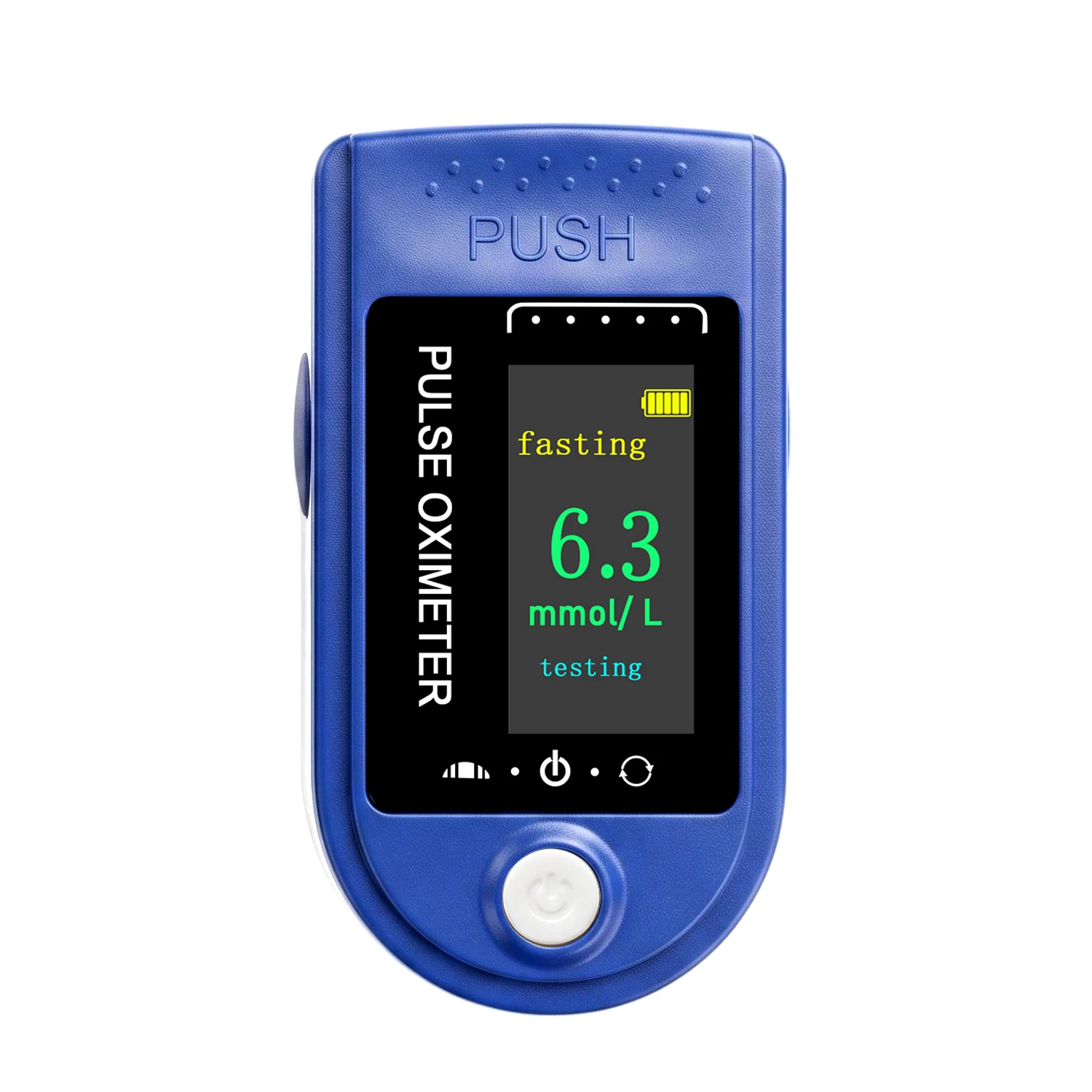 2‑in‑1 Non‑Invasive Blood Glucose Meter Pulse Oximeter, No Need Prick,SpO2 Heart Rate Monitor,OLED Screen Health Detector
