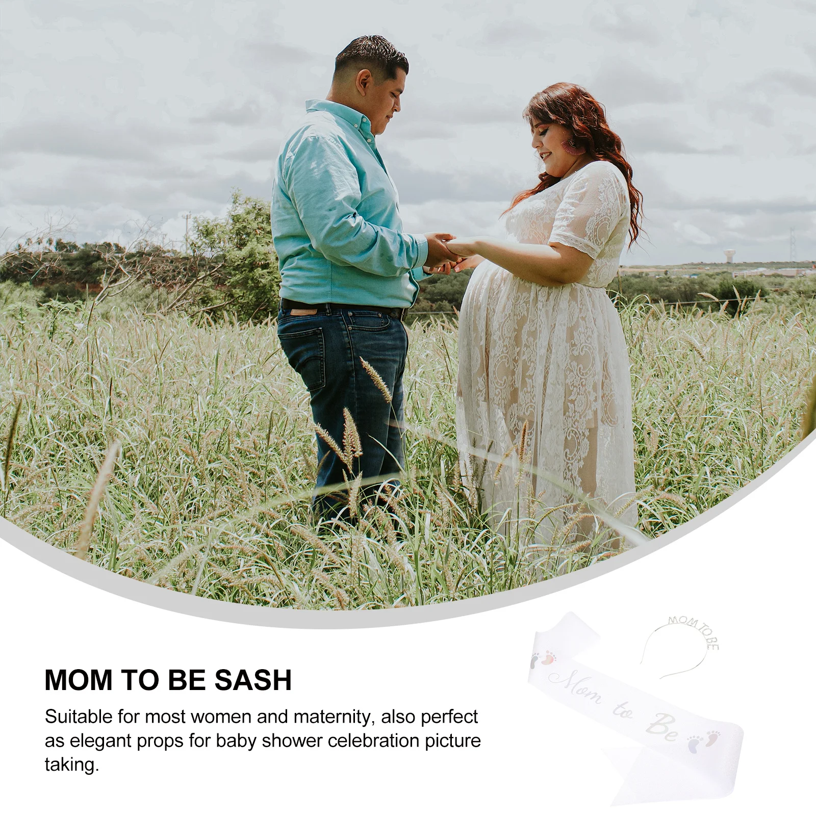 

1 комплект, регулируемая повязка на голову с кристаллами для мамы и душа, тиара для беременных, корона со стразами, удобная пояс для мамы