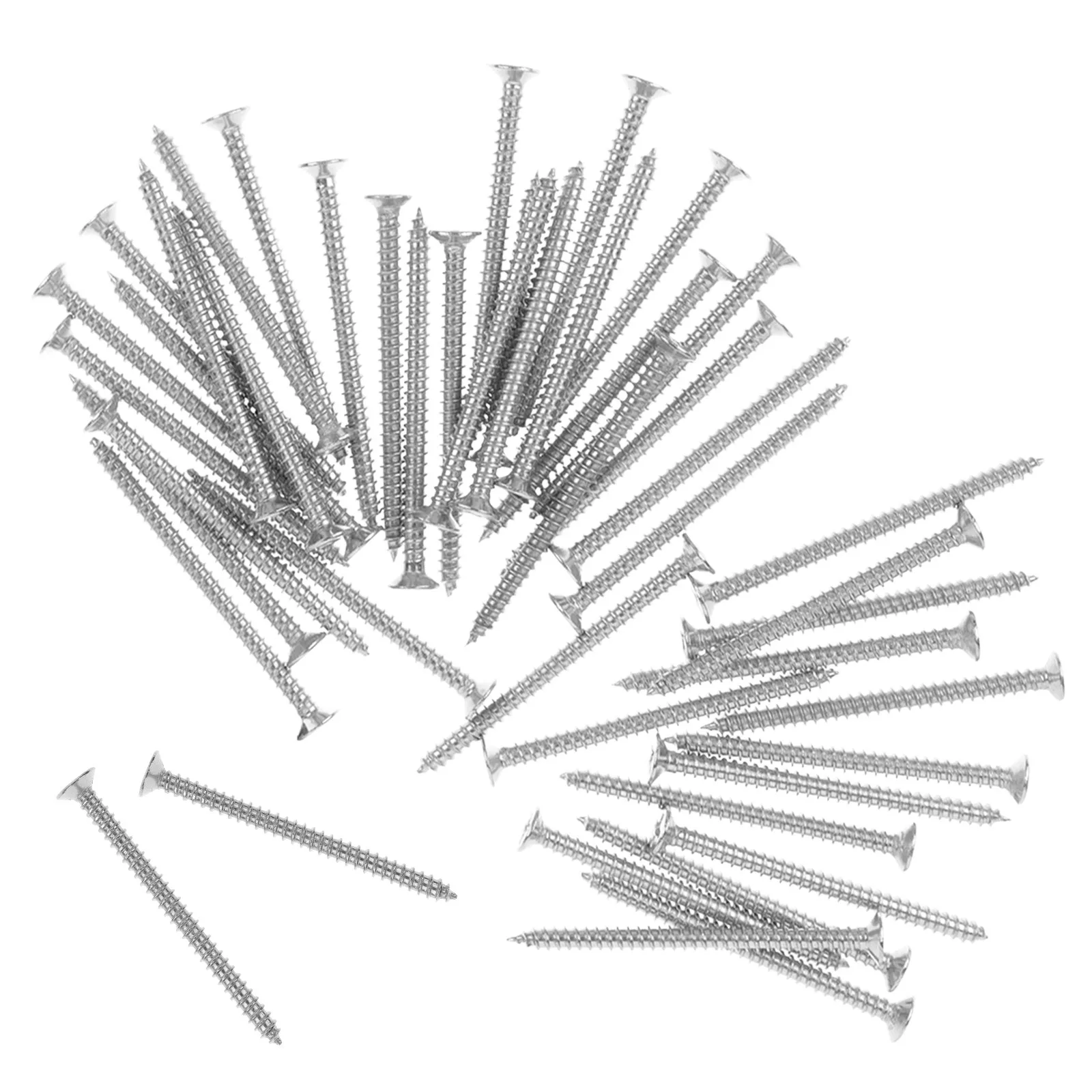 50Pcs Stainless Steel Self-Drilling Screws Ideal for Door Window Mounting Indoor Outdoor Use Corrosion Resistant Fastening Kit