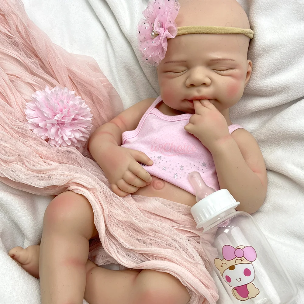 20インチのリボーンドール、パスカルシリコンベビードール、リアルなベビードール、新生児1:1等身大のリボーンドール、3歳以上のお子様向けの睡眠用リボーンドール