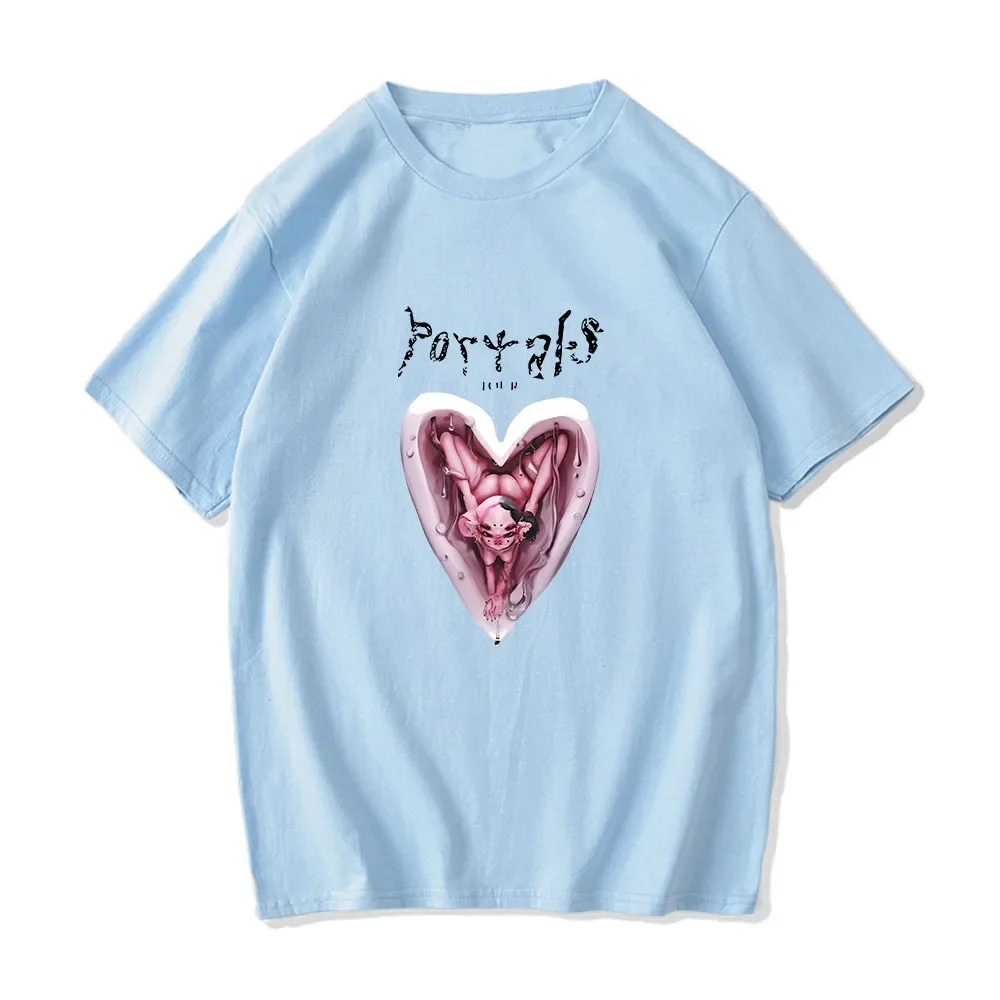 Melanie Martinez Portals Tour Men T-shirt High Street Hip Hop Print Short Sleeve T Shirt Tide Summer Loose Tops Cotton Clothes