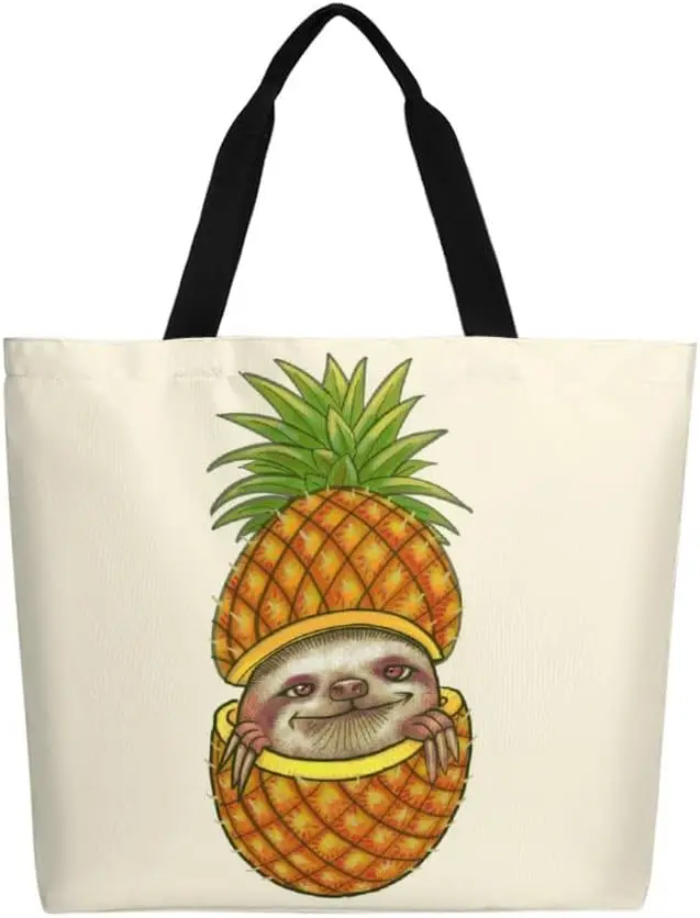 Bolso de mano de lona para mujer, bolso de hombro informal grande, bolso reutilizable para compras en la playa, bolsa de comestibles para exteriores