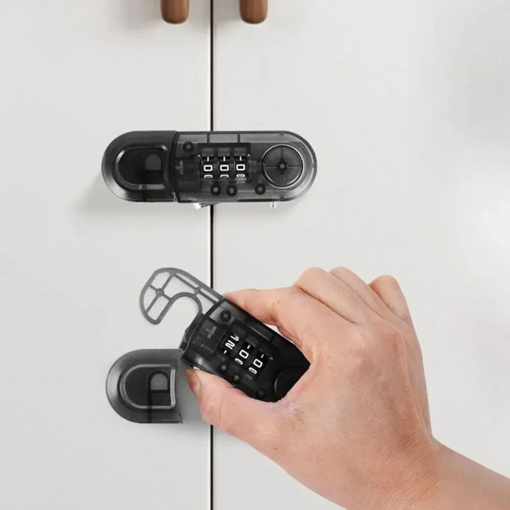 Combination Password Lock For Cabinets Designed For Refrigerator And Wardrobe Child Safety Lock With Easy One Hand Operation