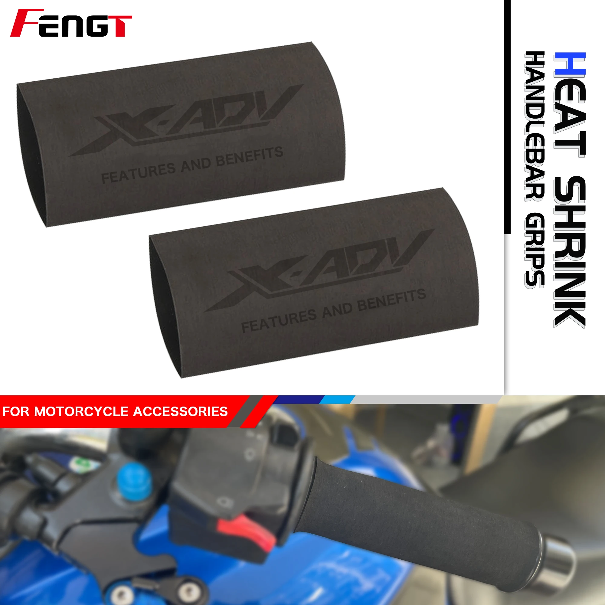 Heat shrinkable Grip FOR HONDA XADV750 X-ADV750 Motorcycle No-slip Heat Shrink Handlebar Grips Handlegrip Handle XADV X-ADV 750
