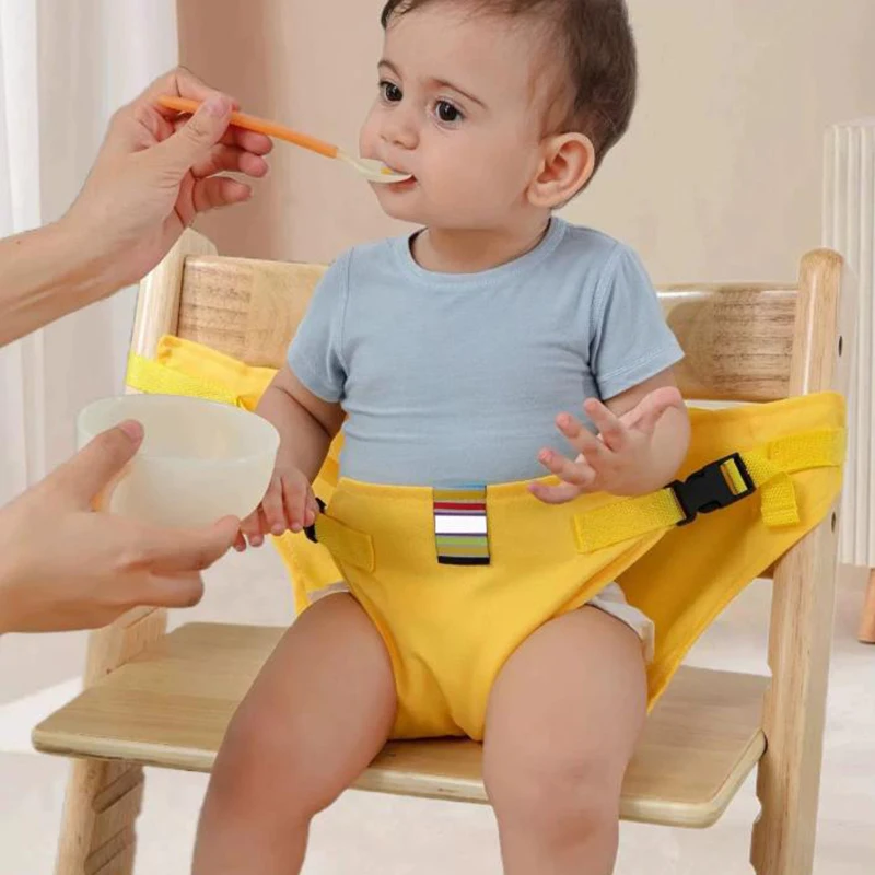 Child Seat Harness Foldable & Portable Baby Meal Strap with Safety Fixed Belt Toddler Safety Belt for Baby Dining Chair