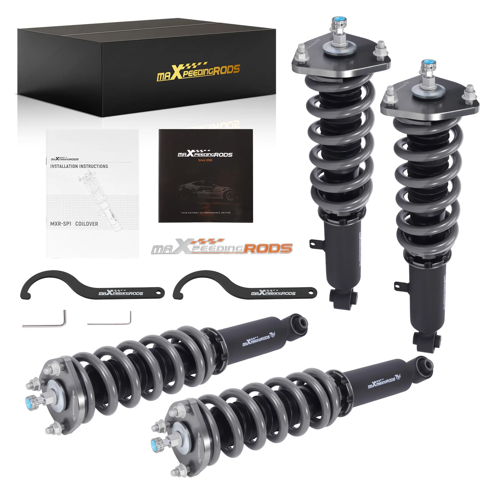 

MaXpeedingrods 24 Level Adjustable Damper Coilovers Lowering Kit for Lexus GS300 GS430 1998-2005
