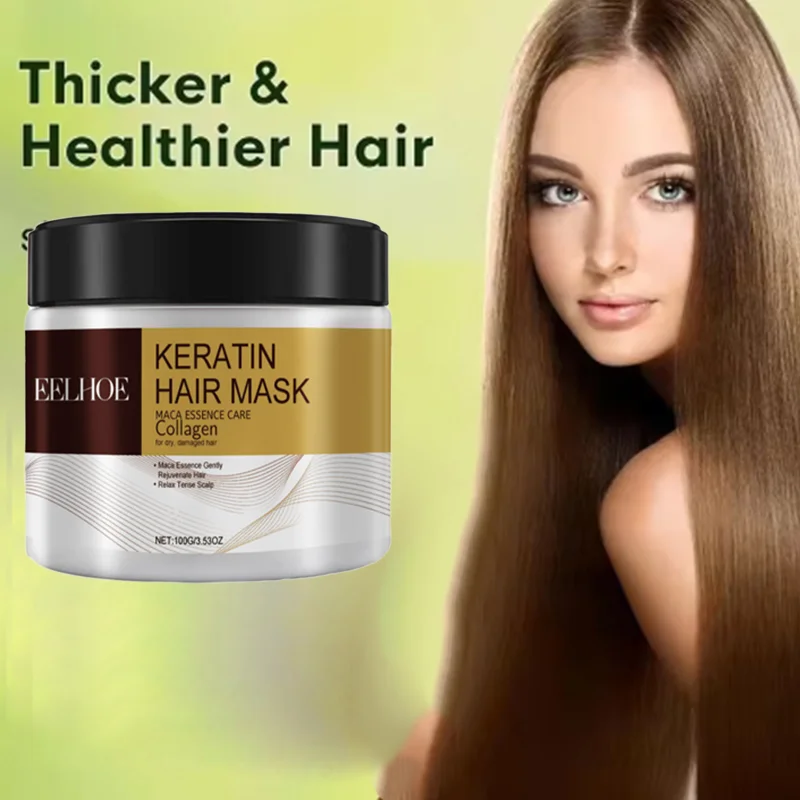 

Deep Repair Collagen Hair Treatment Conditioning Argan Oil Collagen Hair Mask Essence Keratin Conditioner For Dry Damaged Hair