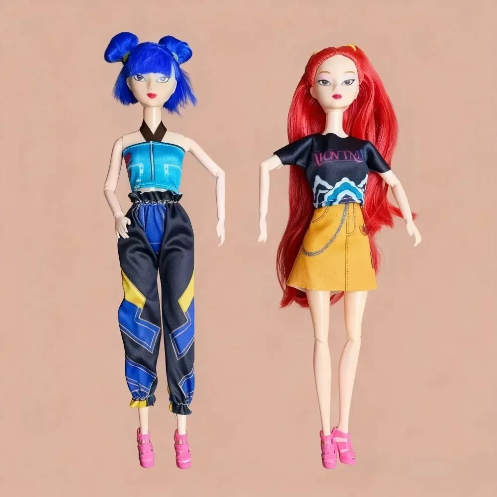 

2025 Kpop Demon Hunters Zoey Vinyl Doll Rumi Action Figure K-POP Desktop Ornament Halloween Gift For Kids