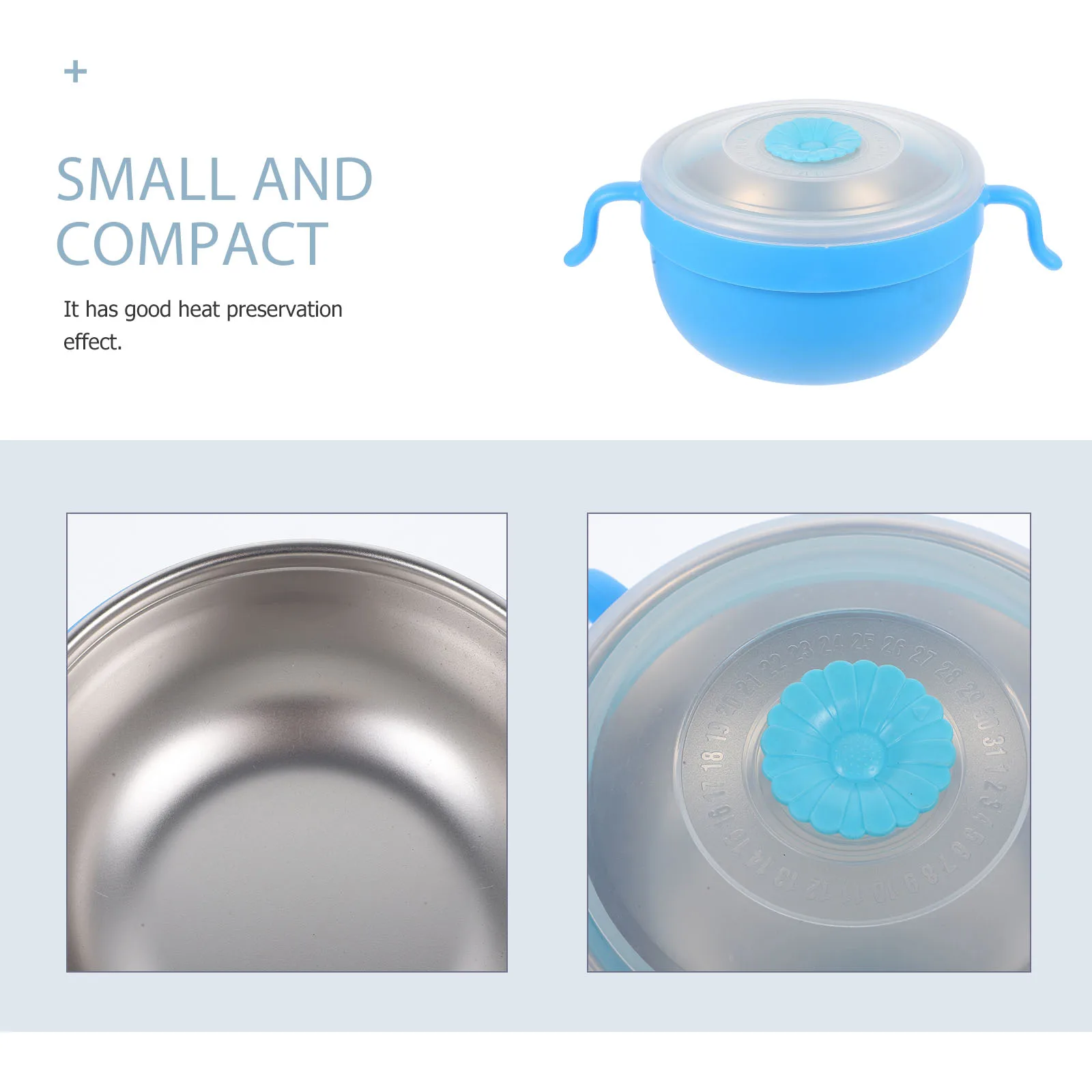 

Присоска против падения, миска для кормления детей, нержавеющая сталь, пищевая изолированная съемная крышка, контейнер для риса и десерта, детская еда