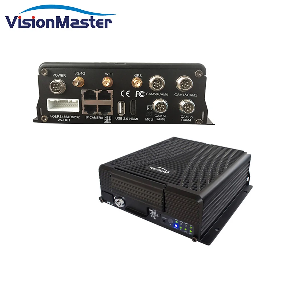 H.264 8CH HDD موبايل Nvr 1080P مسجل فيديو رقمي للمركبة مع نظام تحديد المواقع WIFI 4G كاميرا تلفزيونات الدوائر المغلقة للمركبة المحمول G الاستشعار #2