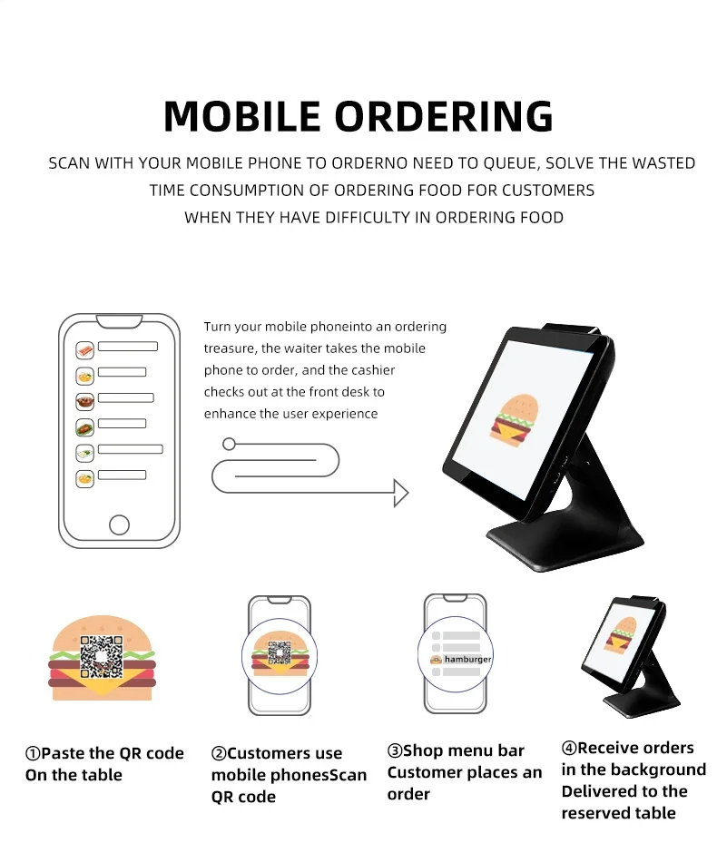 Android-software pos kassa verkooppunt pos-machine supermarkt pos-systeem