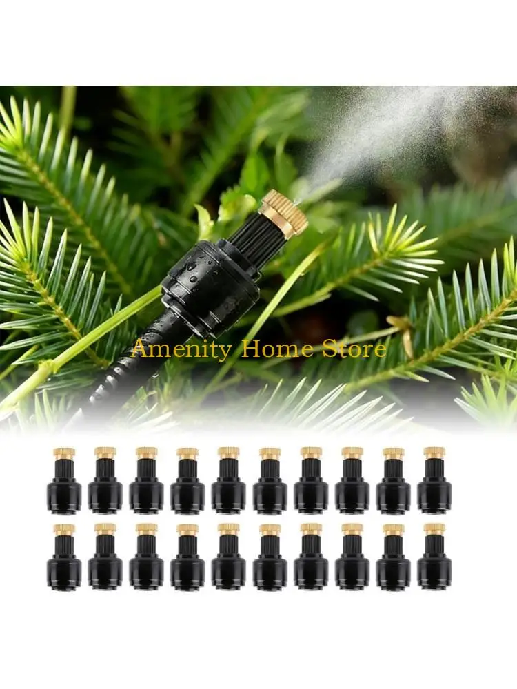 F26C 20Lots Heavy Type Brass Swivels Sprinklers Head Leakproof Brass Watering Nozzles For Garden Lawn Plant Cooling