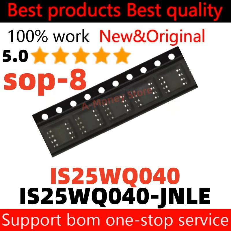 

(5pcs)IS25WQ040 IS25WQ040-JNLE sop-8