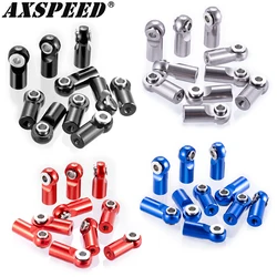 AXSPEED 10Pcs Metal M2 Rod End Ball Head Joints Holder Tie Right-Hand Screw for RC Model Car Boat Airplane Trucks