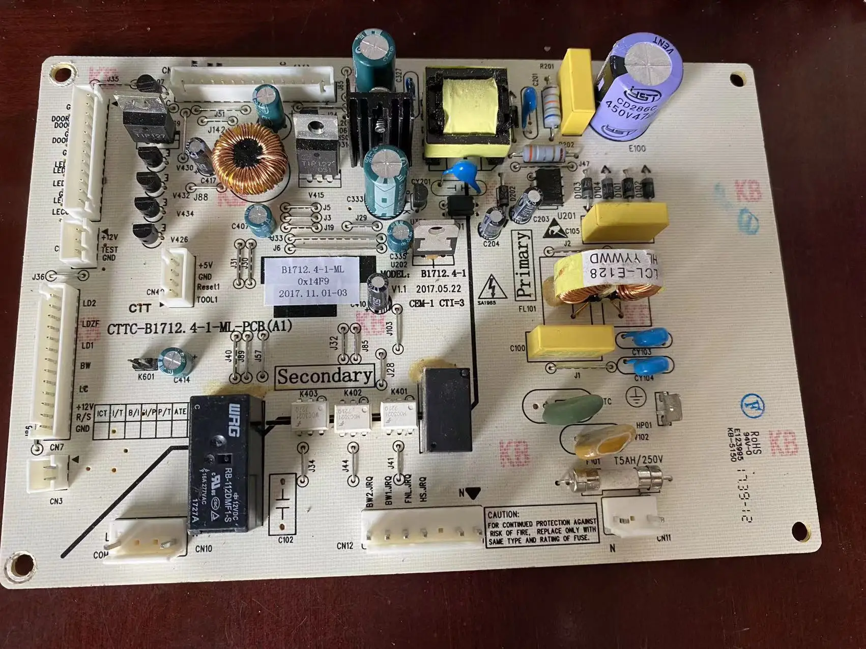 

B1712 B1712.4-1-ML test ok circuit board motherboard