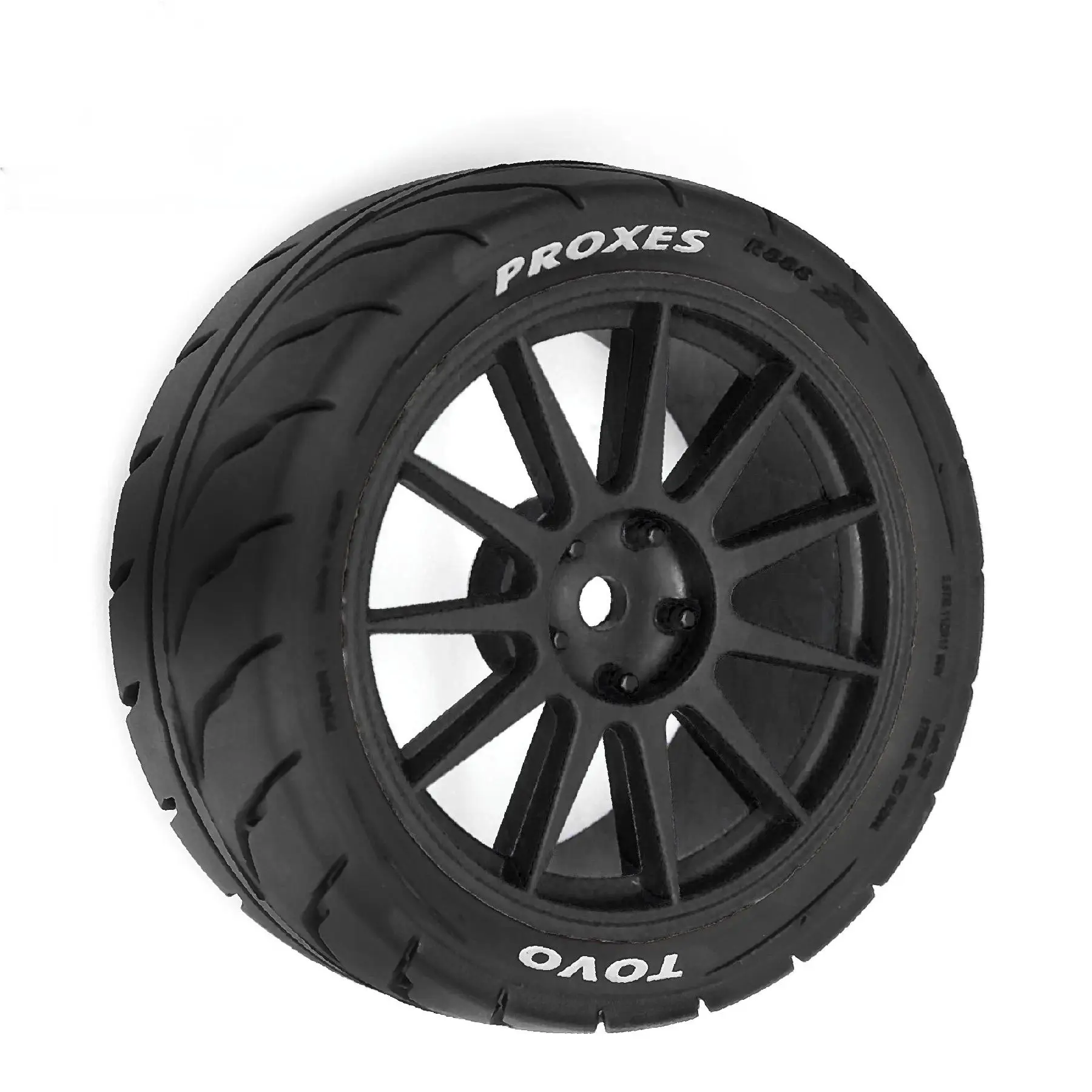 Neumáticos de coche de carreras de control remoto 1:10, neumático de 68mm hexagonal de 12mm para coche de carretera 1/10 RC Tamiya TT01 TT02 XV01 XV02 PTG-2 HSP HPI Kyosho, pieza de mejora