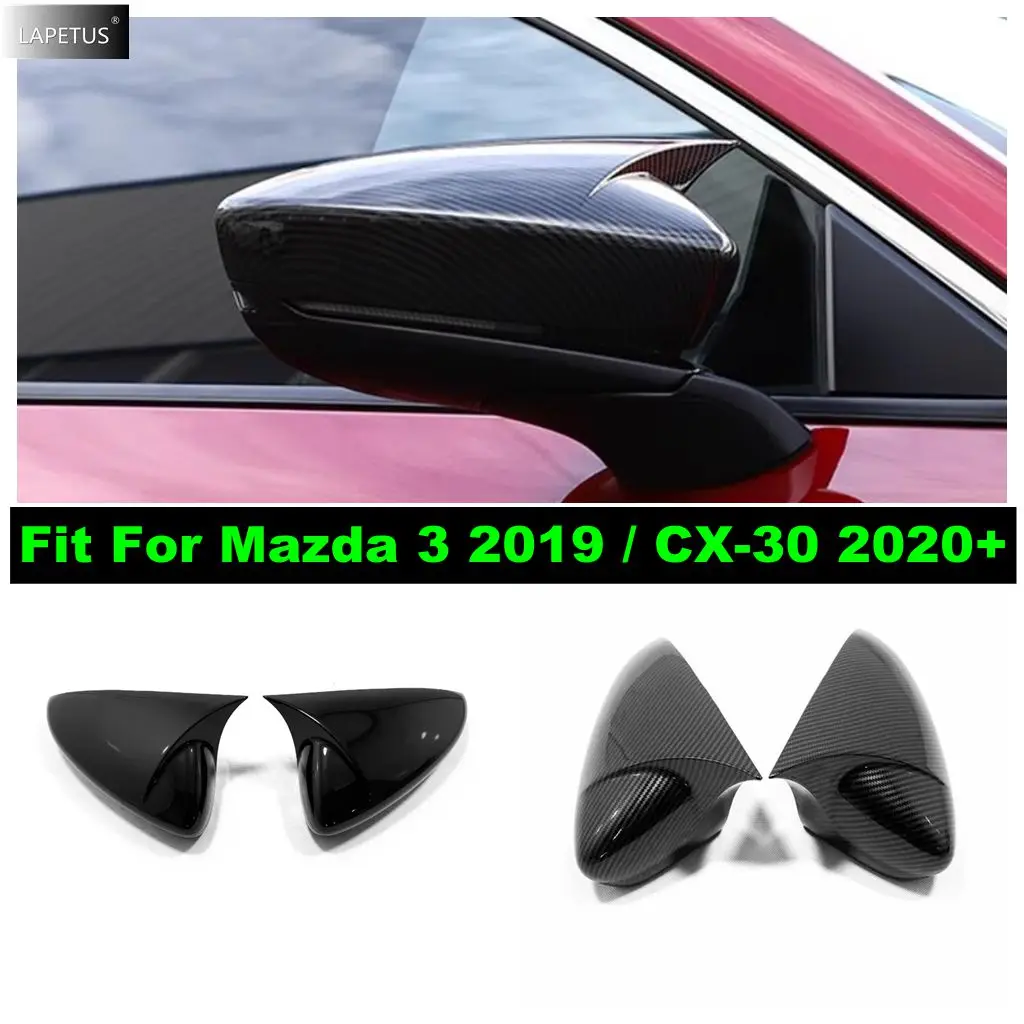 

For Mazda 3 2019 - 2025 / CX-30 2020 - 2025 Car Side Rearview Mirror Cap Shell Decoration Cover Trim ABS Accessories Exterior