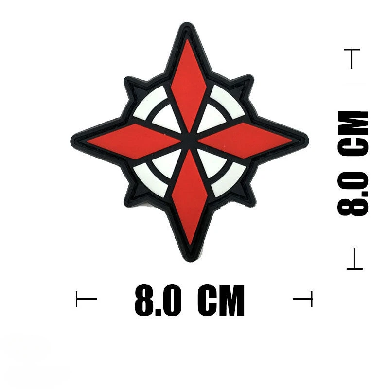 3D Evil Hook and loop tactical backpack patch stickers PVC patches for military Clothing DIY embroider tactical accessories