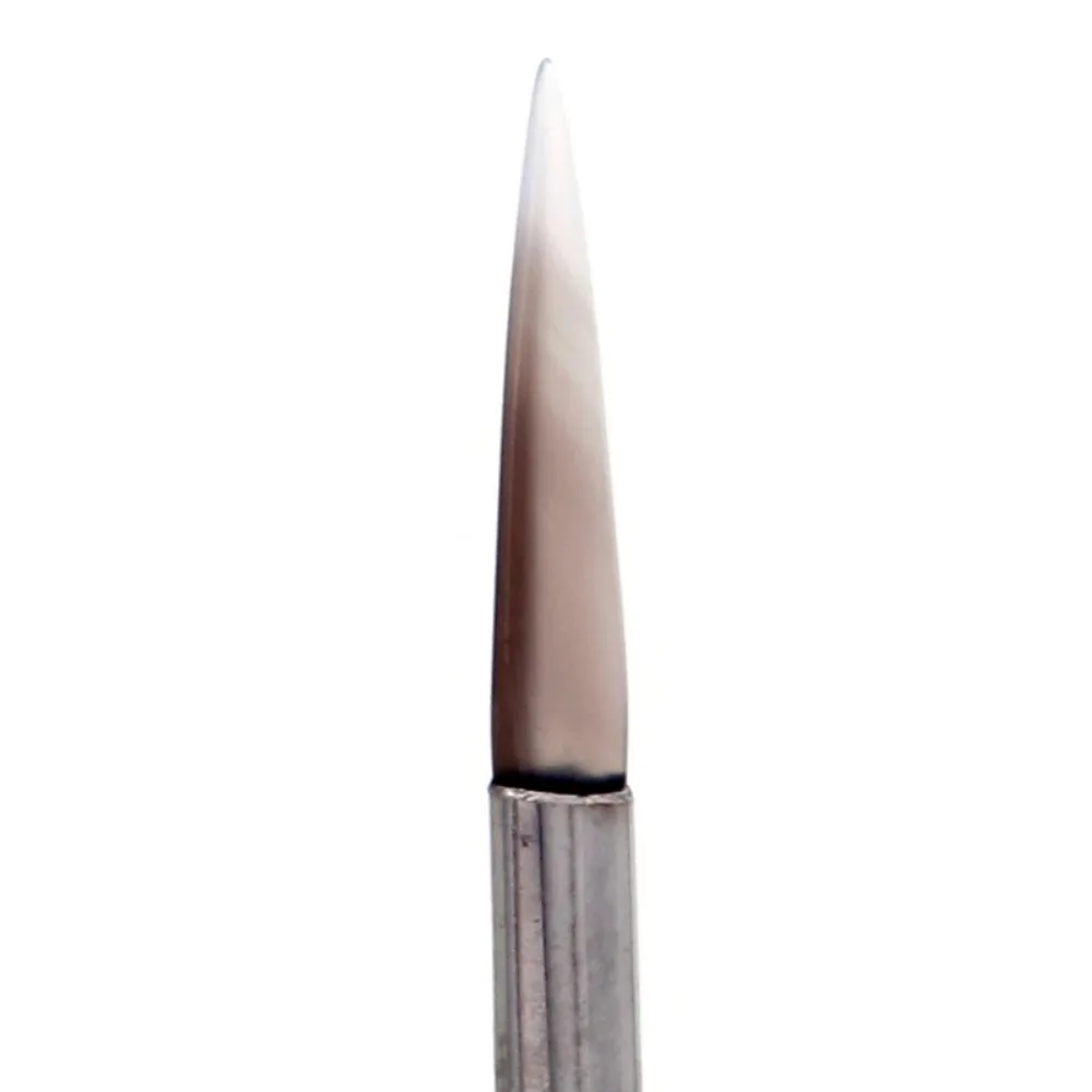Jewelry Polisher Agate Burnish Knife with Bamboo Handle, Polishing Tool for Gold and Silver Jewelry Craft, Making, and Repair