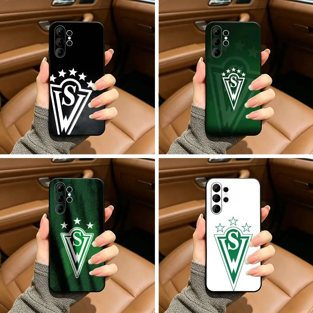 Cool -S-Santiago Wanderers-1892 Phone Case For Samsung S25,S24,S21,S22,,Plus S23,S30,Ultra,S20,Fe,Lite,Black Soft Silicone