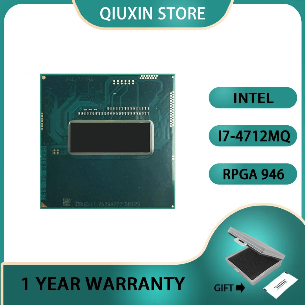 Intel Core i7-4712MQ i7 4712MQ SR1PS CPU  2.3 GHz Quad-Core Eight-Thread / rPGA946B   Processor 6M 37W Socket G3