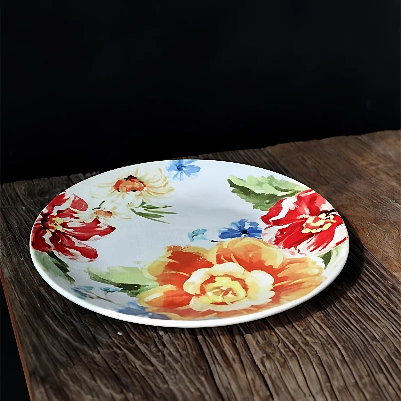 Изысканная керамическая посуда, обеденная тарелка для стейка, западная еда, тарелка для фруктового торта, тарелка для салата, набор домашнего декора, тарелки, кухонная посуда
