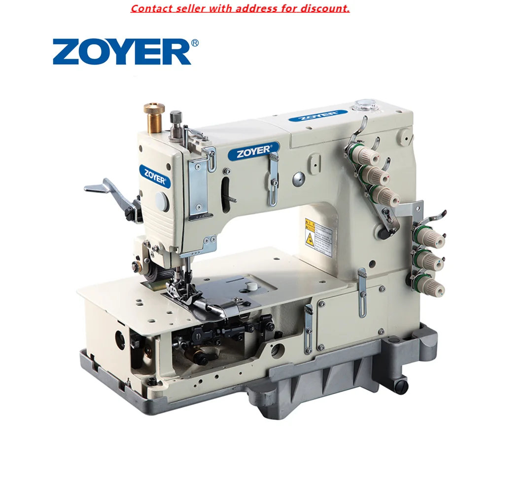 

ZY1503PTF Industrial Metal Sewing Machine Multi Needle Chain Stitch Presser Foot New Condition Needle Feed Thread Trimmer Motor