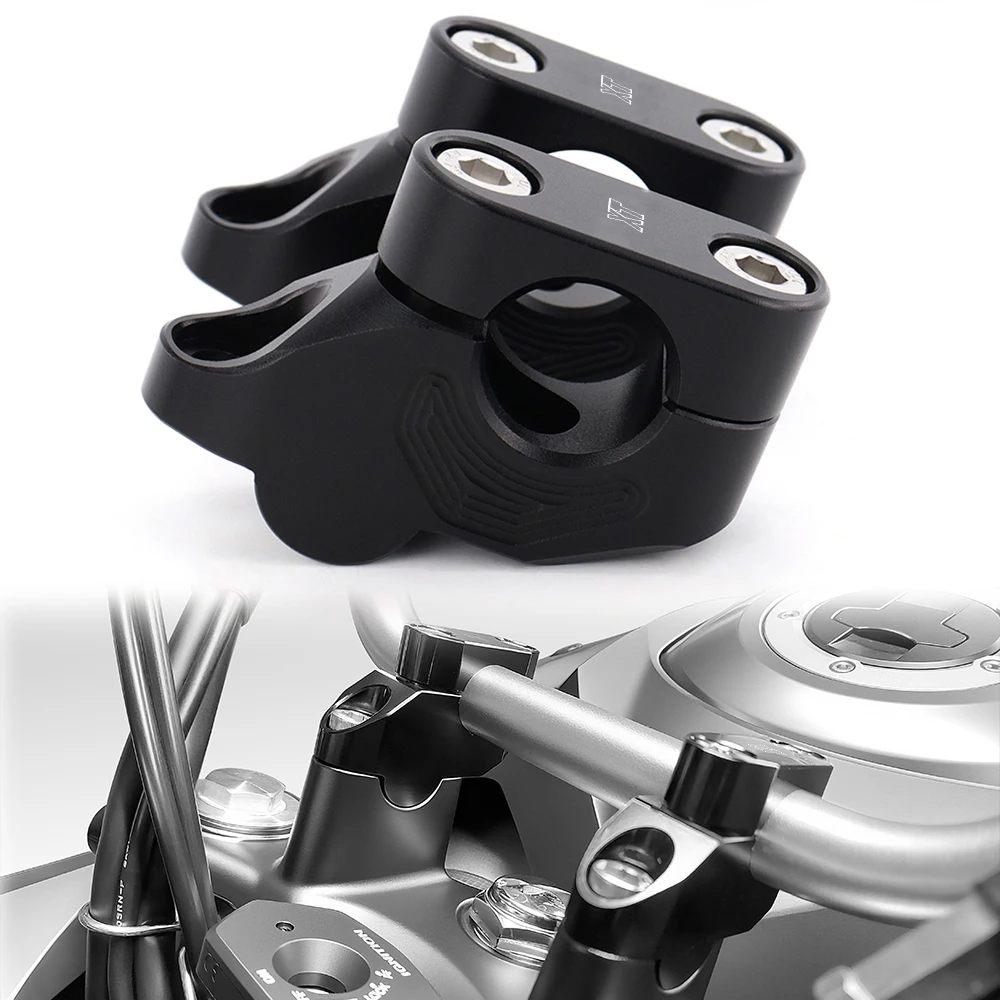 

Fit For Yamaha XT250 XT225 XT350 XT500 XT600 22mm 7/8" CNC Handlebar Risers Back Moved Up Mounting Riser Handle Bar Riser Offset