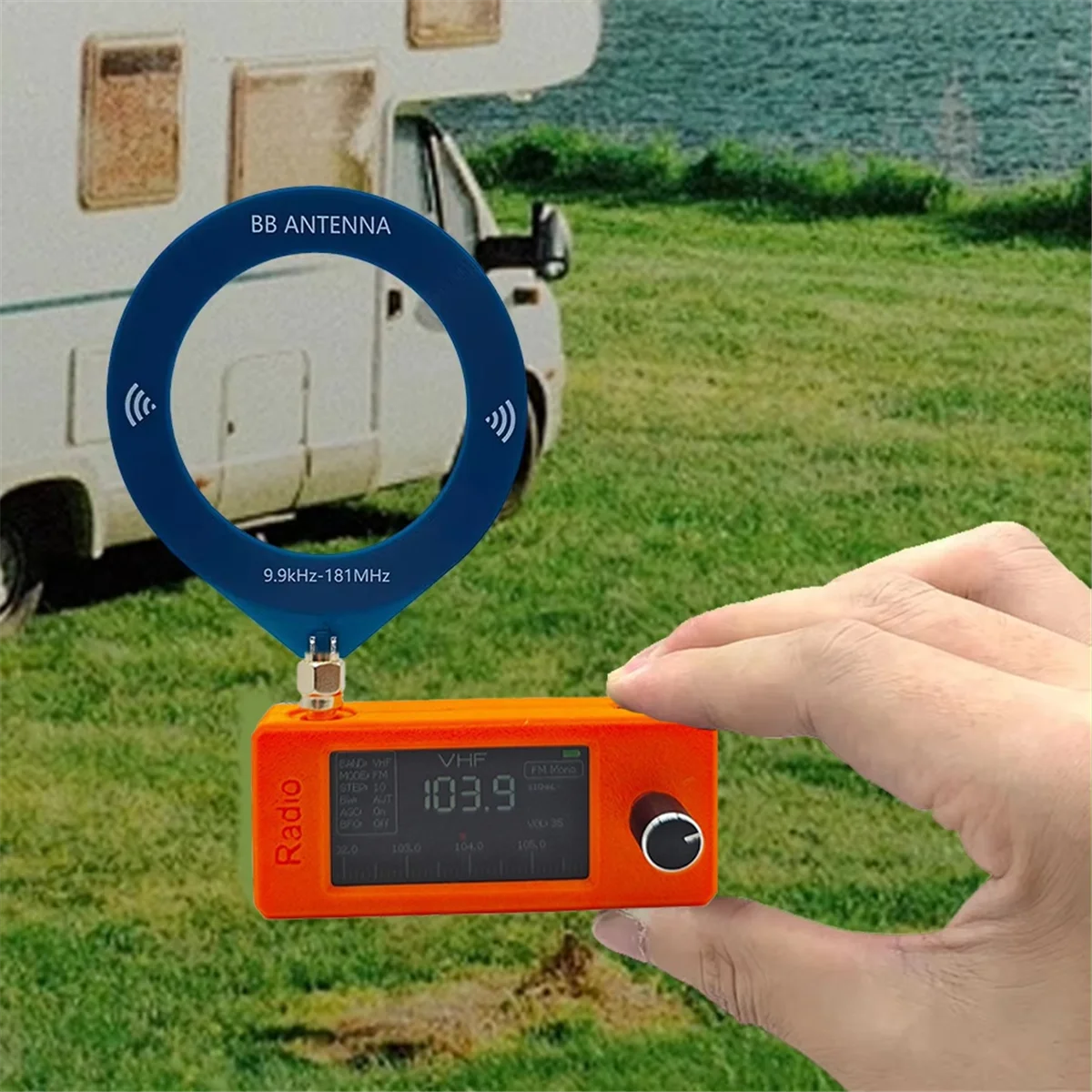 

SI4732 9.9-108mhz Radio 1.9inch IPS Screen Pocket Mini Radio with Antenna All Band Radio Receiver HF SW MW VHF Radio