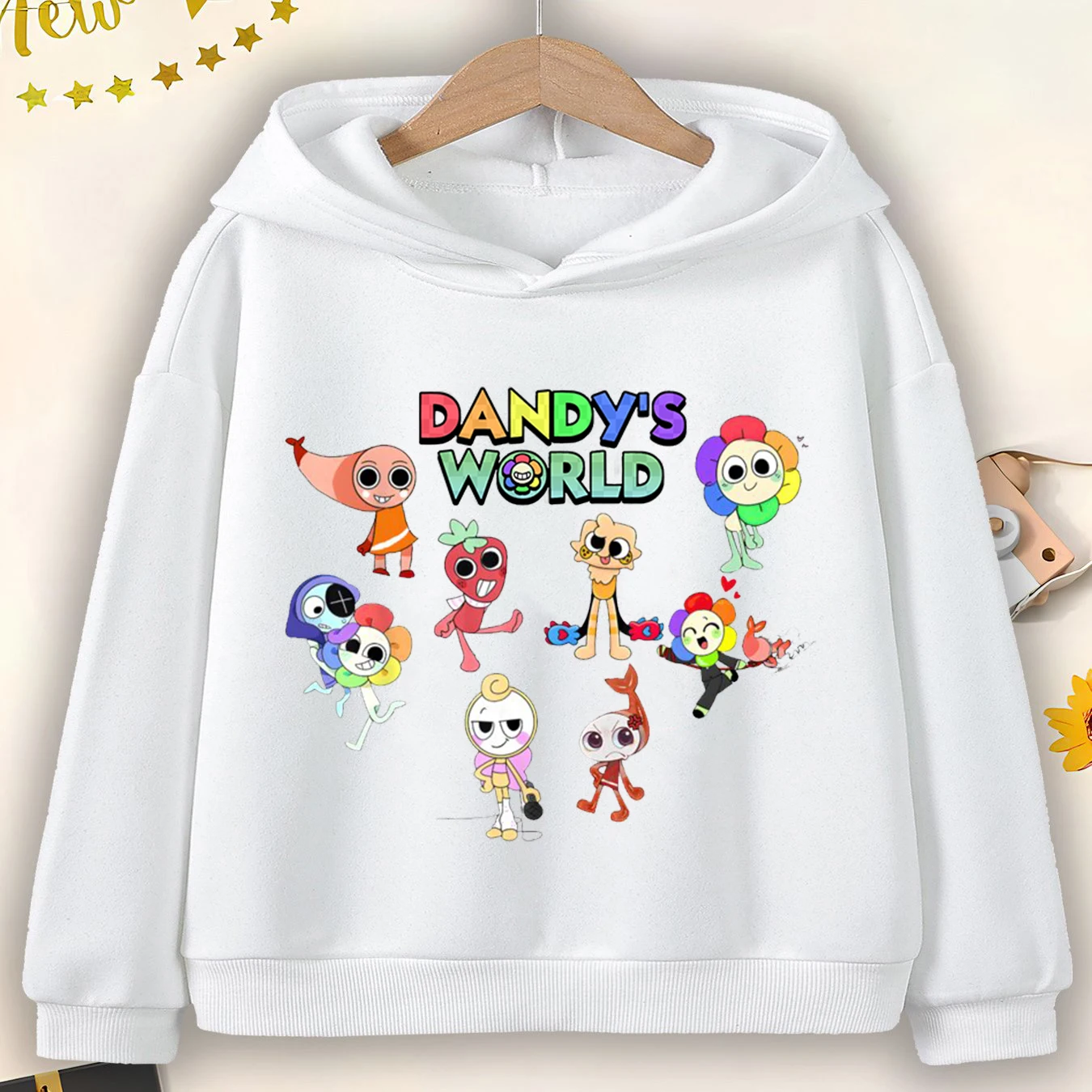 Cute Dandys World Cartoon Hoodie Kids Long Sleeve Sweatshirt Toddler Girls Dandy's World Baby Boys Outerwear Children's Clothing