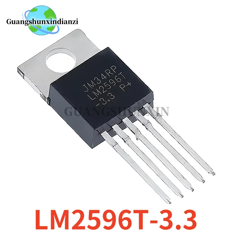 10PCS 100% 새로운 LM2596T LM2596T-3.3 LM2596T-5.0 LM2596T-12 LM2596T-ADJ TO-220 전압 조정기 칩 재고 있음