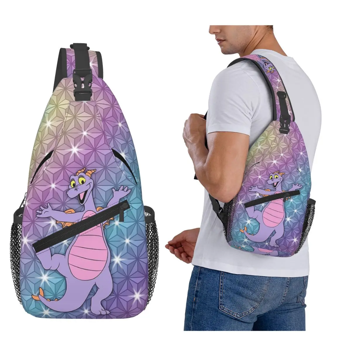 

Фигурка Epcot Beacon Of Magic, нагрудная сумка, мужской рюкзак через плечо на слинге, нагрудная сумка, дорожный походный рюкзак, сумка на плечо