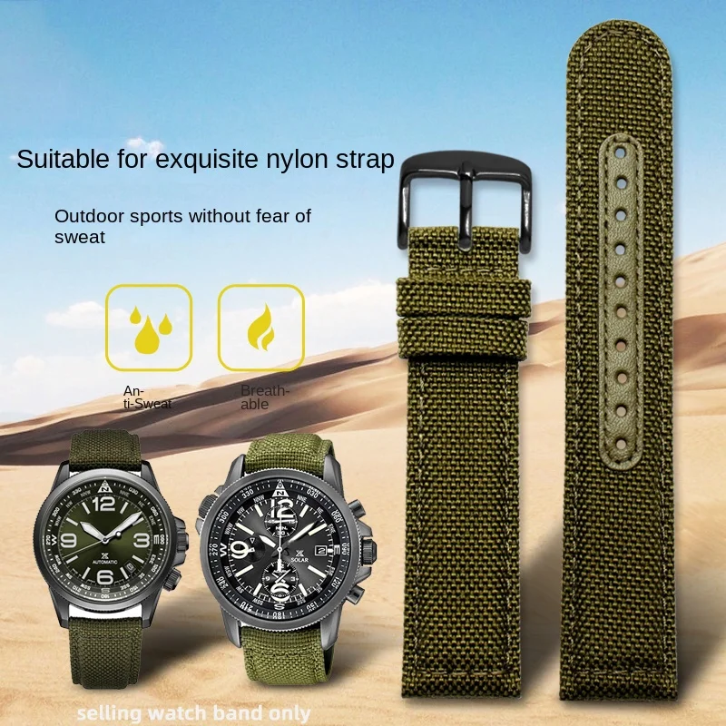 

20mm waterproof nylon watch strap for Seiko watch strap outdoor sports canvas SRPC31J1 male PROSPEX series SSC295J1 male 21 22mm