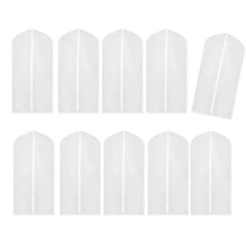 

10Pcs Waterproof Suit Covers for Shirts Coat and Costumes Organization .Q0KF