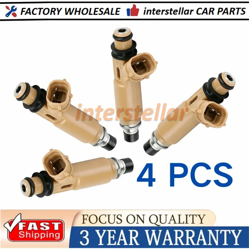 4PCS Fuel Injectors 2320974170 2325074170 23209-74170 23250-74170 For Toyota Camry Rav4 Avensis Ipsum Corona Vista NEW