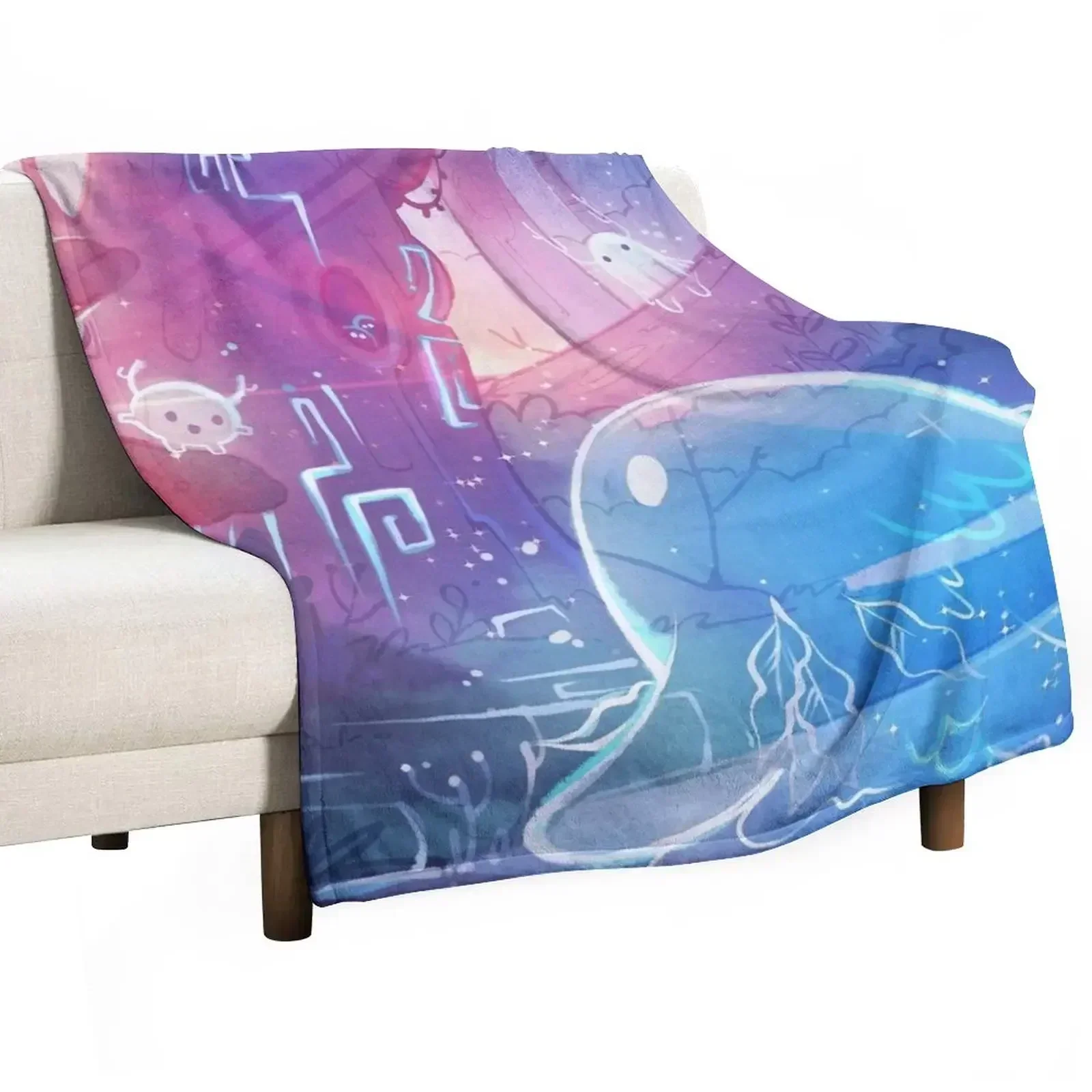 The Silence of Dawn Throw Blanket Winter beds Designers blankets ands christmas gifts Tourist funny gift Blankets