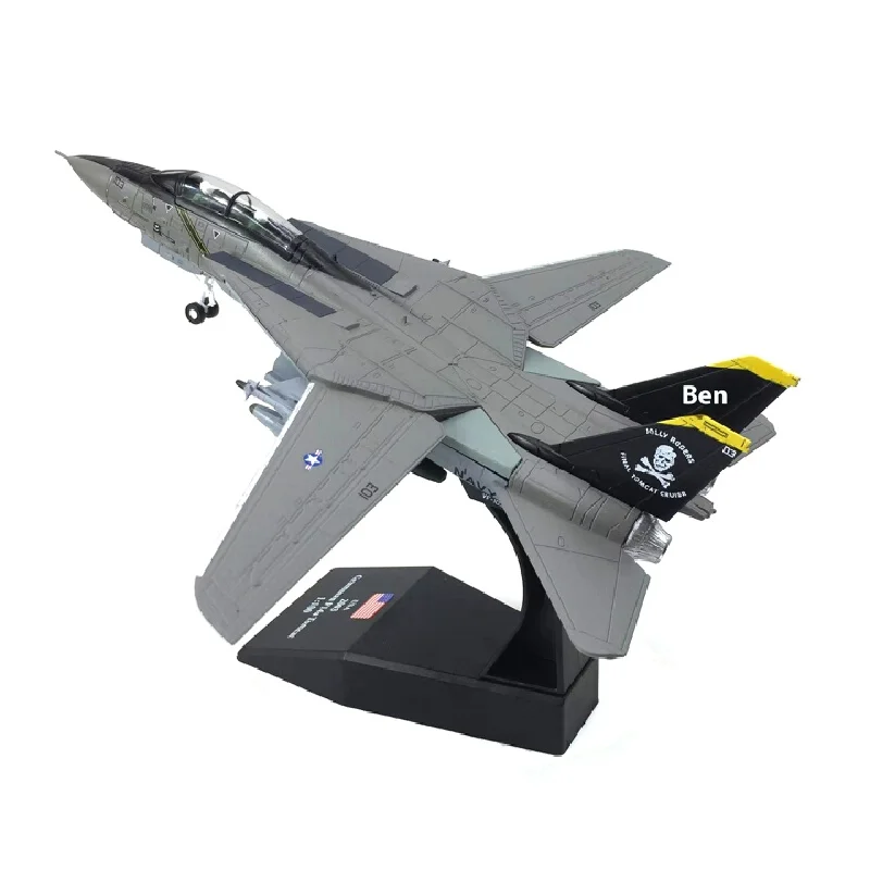 1:100 Nsmodel American F-14 Tomcat Fighter Simulation Alloy Aircraft Model Finished Wings Can Move