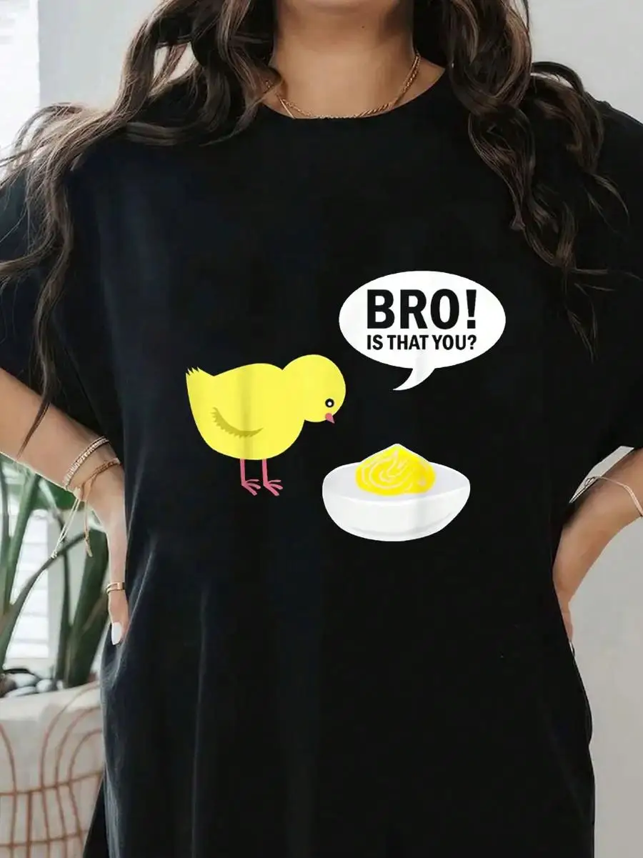 Easter Deviled Egg Funny Duck Women s T-Shirt, Lightweight And Breathable, Perfect For Easter Gifts And Family Celebrations