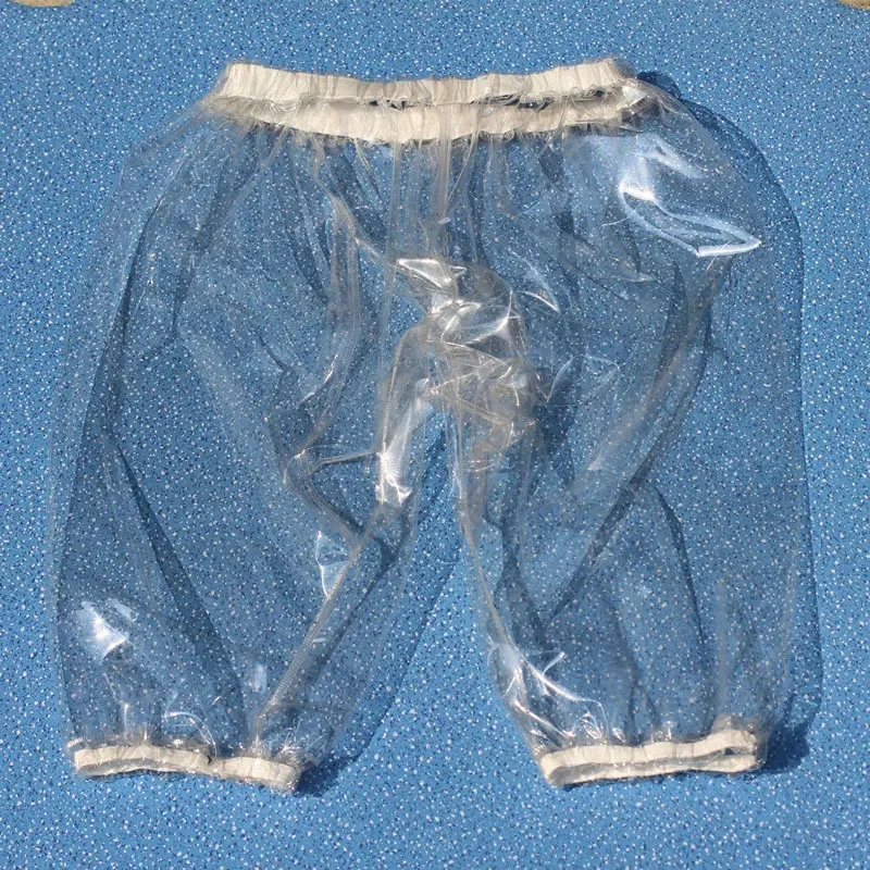 Sexy Couple Transparent PVC Plastic Shorts Soft Smooth Waterproof Incontinence Diaper Panties Leak Proof Rainproof Pants