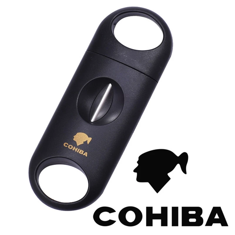 New COHIBA Metal Windproof Mini Cigar Lighter 3 Jet Blue Flame Torch Lighter Portable Lighter with Cigar Punch Tool Men Gift