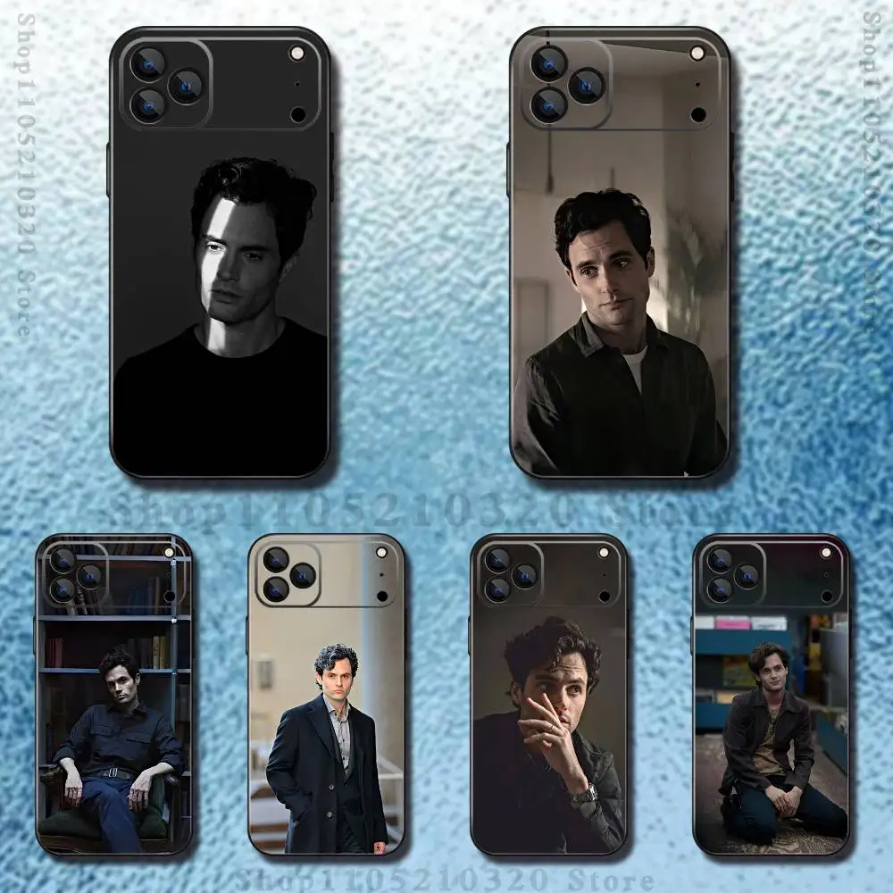 

Penn B-Badgley Phone Case For iPhone 17,16,15,14,13,12,11 ,Pro Max,XS,X,XR,SE,Mini,8,7,Soft Silicone Black Cover