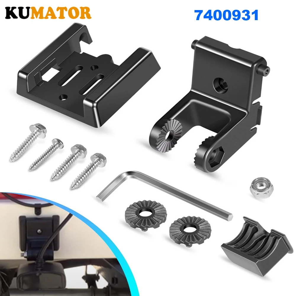 7400931 Transducer Bracket Kit Fit for MHX XNT XHS Model Transducers for Fishfinder Sensors Transom Mounting Plate Hardware Kit