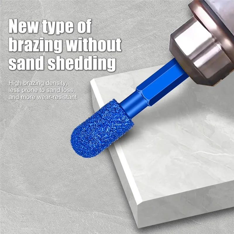 A95I-Per precisione per incisione e lucidatura Set di punte da trapano per molatura diamantata da 7 pezzi