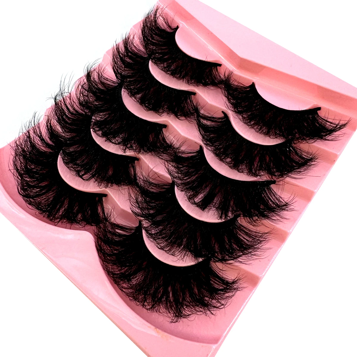HBZGTLAD Flauschige Lange Wimpern 3D Faux Mink Wimpern Natürliche Falsche Wimpern Dramatische Weiche Volumenwimpern Wimpernverlängerung Make-up – Detail 17