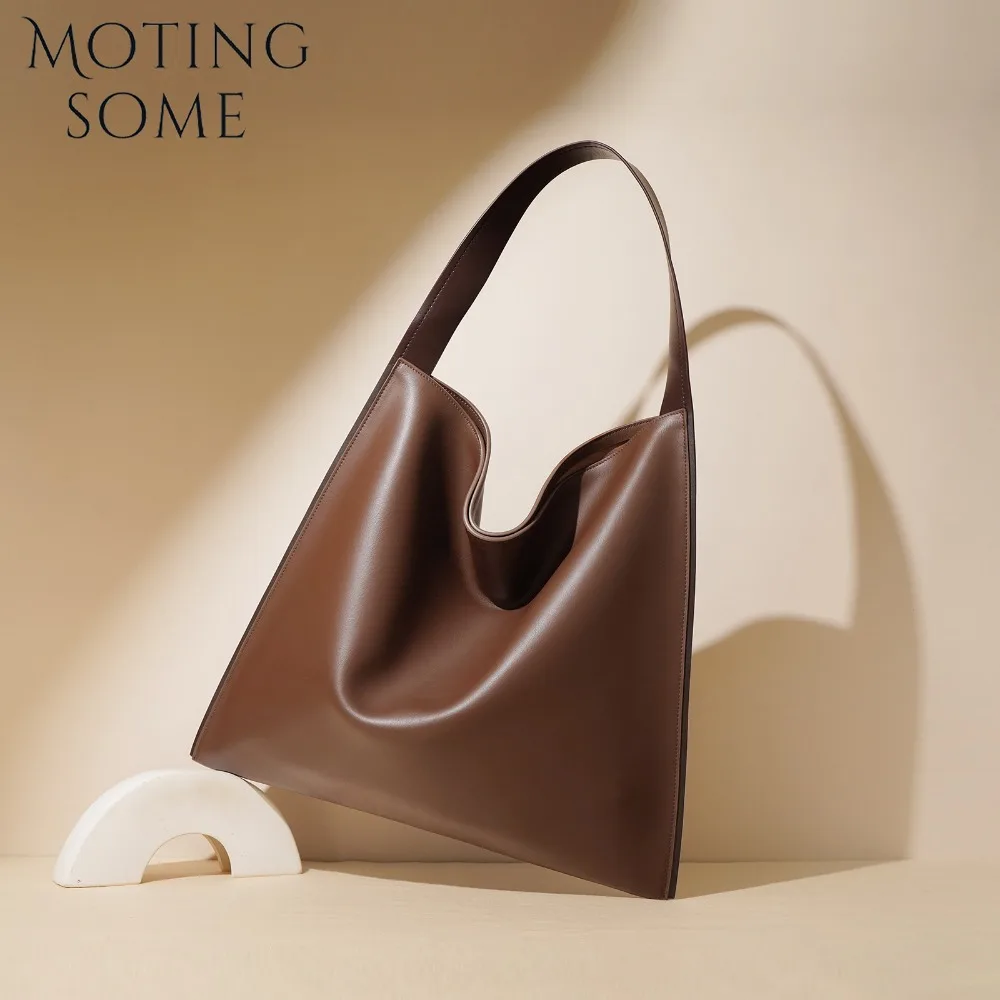 Motingsome Women Oversized Bag Exclusive Leather Tote Shoulder Bag Shopping Bucket Fashion Lady Large Capacity Ladies Handbag