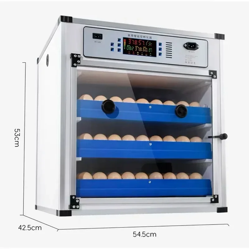 Incubateur domestique intelligent de grande et moyenne taille, entièrement automatique, jetable, canard, oie, caille, 204/136 œufs