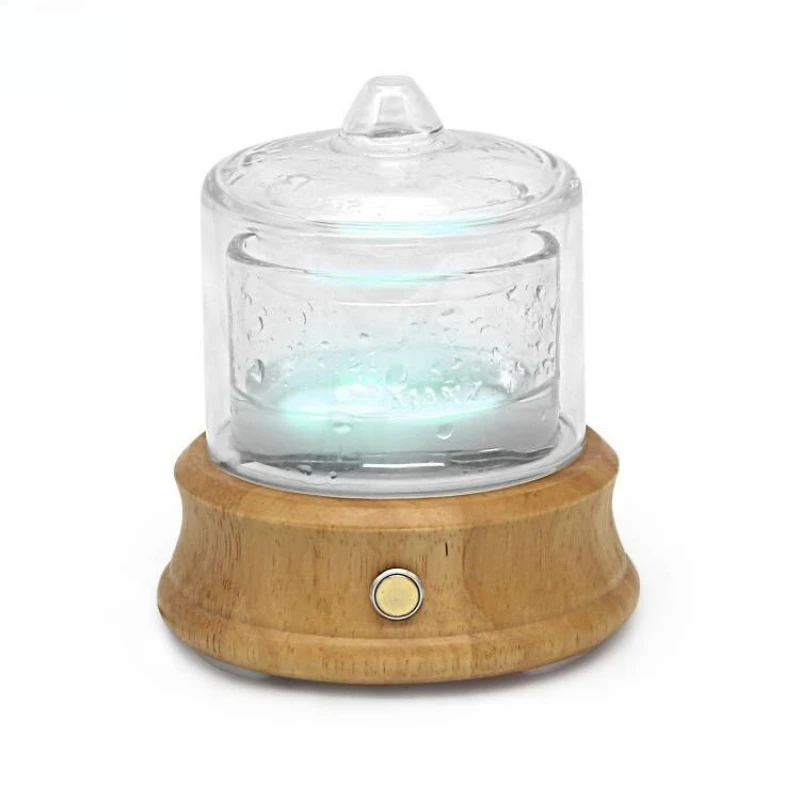 

Glass water tank aromatherapy machine USB wood grain aromatherapy diffuser, essential oil household aromatherapy humidifier