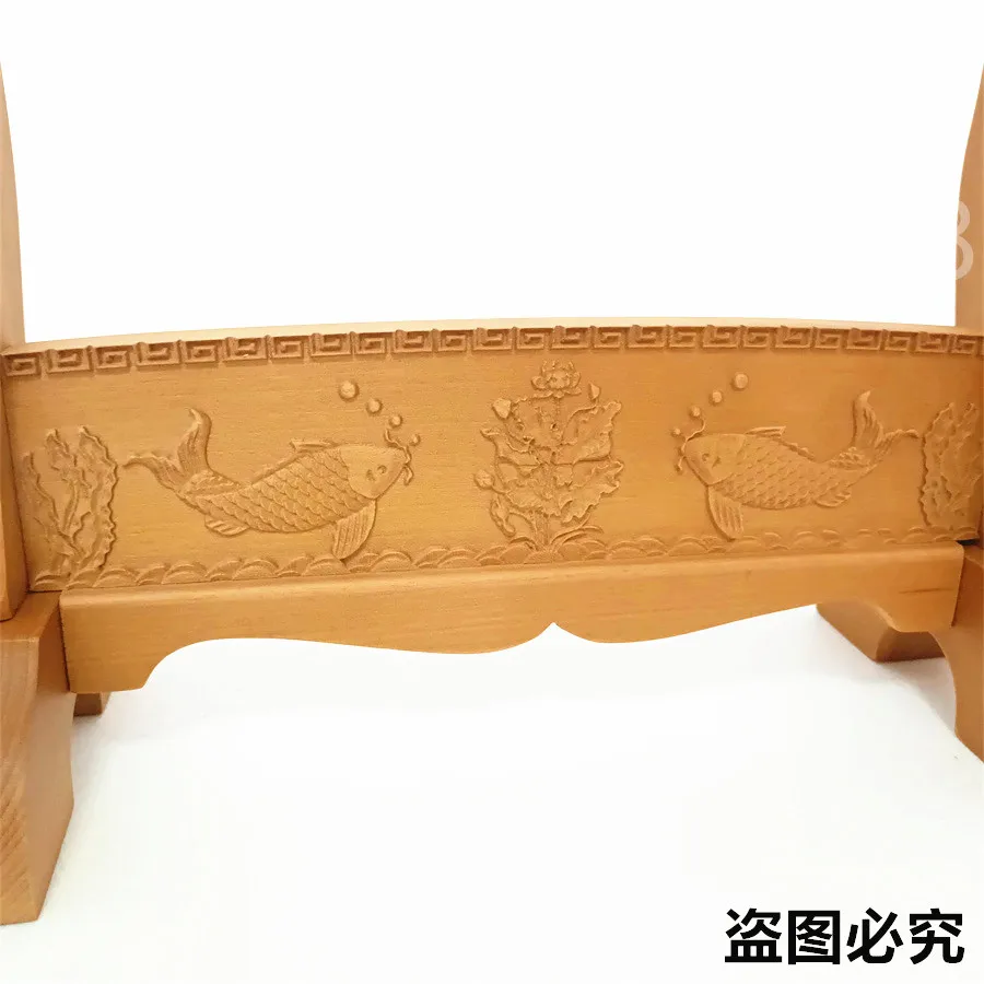 HIGH QUALITY HAND CARVING  FISH WOODEN SOLID WOOD DISPLAY STAND FOR JAPANESE KATANA SAMURAI SWORD STAND VERY NICE NEW