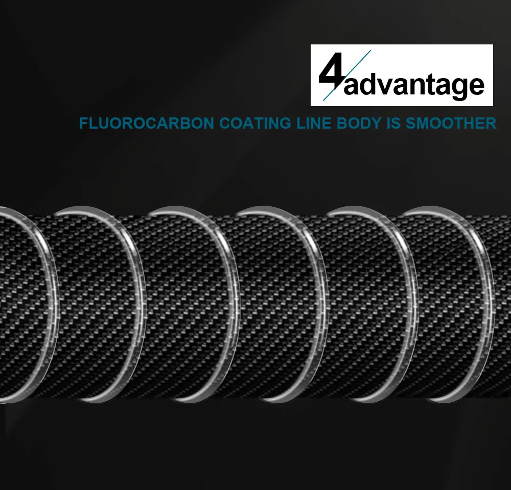 FTK 100M Fluorkohlenstoff Beschichtung Angelschnur 4,13 LB-34,32 LB Carbon Faser Monofilament Vorfach Linie Karpfen Angeln Sinkende Linie – Detail 8