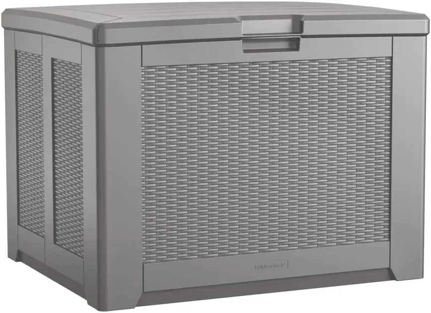 

Medium Resin Outdoor Storage Deck Box (74 Gal) Weather Resistant, Gray, Deck Organization | USA | NEW